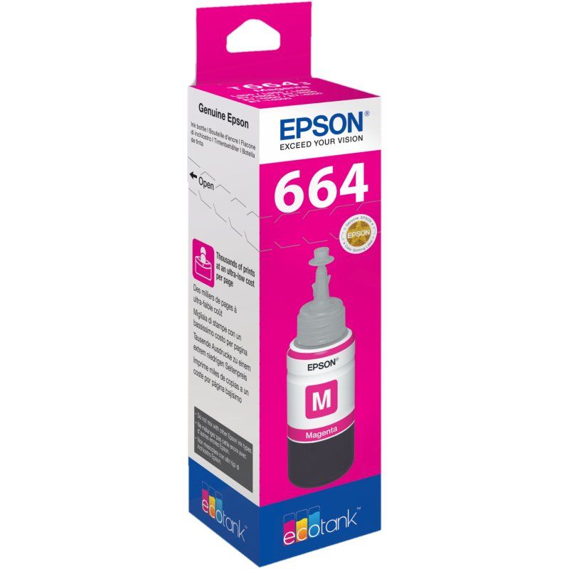 Epson Cartucho Ecotank Tinta T6643 Magenta